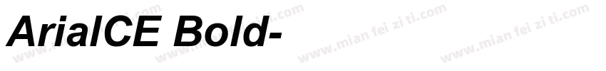 ArialCE Bold字体转换